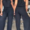 Lovely Trendy Loose Black One-piece Jumpsuit 3