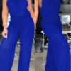 Lovely Euramerican Loose Blue One-piece Jumpsuit 3