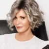 Lovely Trendy Short Curly Silver Wigs 3