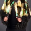 Lovely Fashion Patchwork Colorful Faux Fur Coat 3