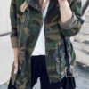 Lovely Casual Camouflage Printed Cotton Blends Coat 3