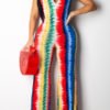 Lovely Sexy Backless Multicolor One-piece Jumpsuit 3