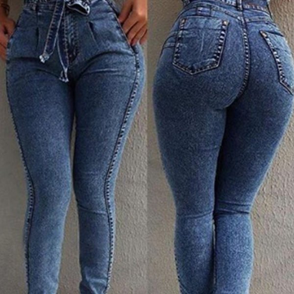 Lovely Casual Raw Edge Jeans 2