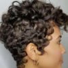 Lovely Casual Short Curly Synthetic Black Wigs 3