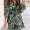 Lovely Backless Leopard Printed Mini Dress 3