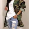 Lovely Trendy Camouflage Printed Coat 3