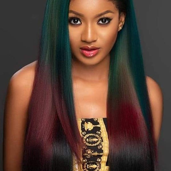 Lovely Trendy Long Straight Multicolor Wigs 2