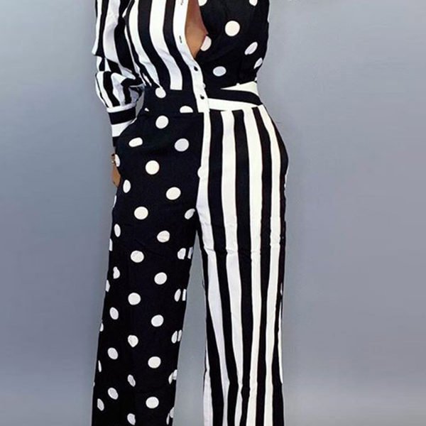 Lovely Casual Printed Black One-piece Jumpsuit 2