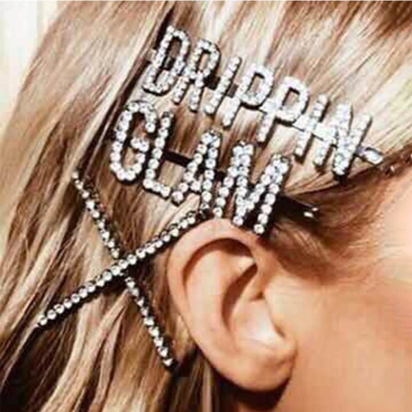 Lovely Chic Letter Printed Silver Hairpin 2