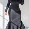 Lovely Casual Skinny Black Floor Length Trumpet Mermaid Dress 3