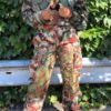 Lovely Casual Camouflage Printed Short Coat 3