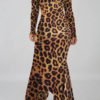 Lovely Casual Leopard Printed Ankle Length Dress 3