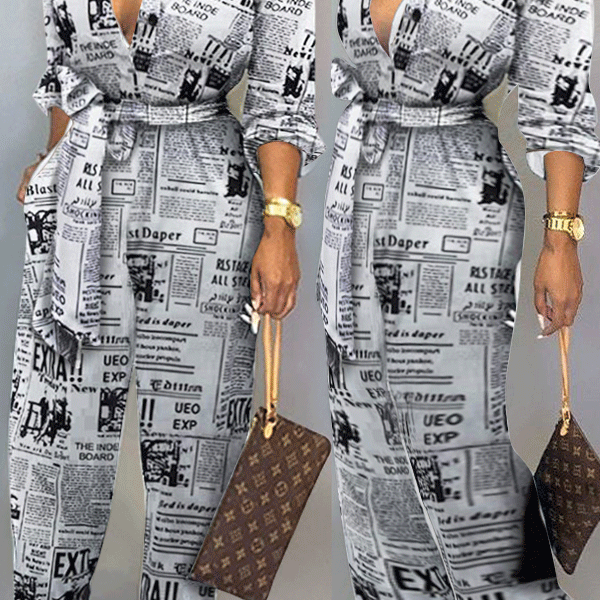 Lovely Casual Letter Printed White One-piece Jumpsuit 2