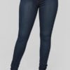 Lovely Casual Skinny Deep Blue Jeans 3