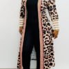 Lovely Casual Leopard Printed Long Coat 3