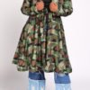 Lovely Casual Camo Print Plus Size Coat 3