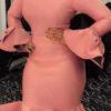 Lovely Sweet Flounce Patchwork Pink Mid Calf Evening Dress 3