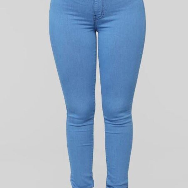 Lovely Casual Skinny Blue Jeans 2