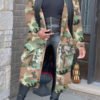 Lovely Casual Camo Letter Loose Coat 3