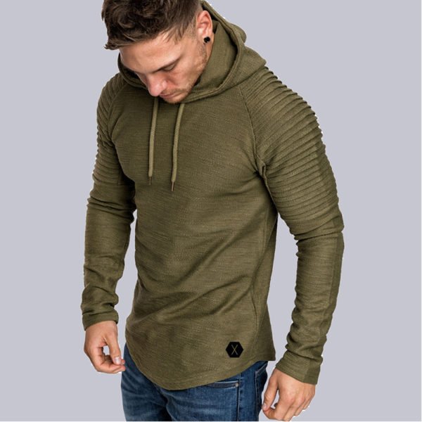 Lovely Casual Hooded Collar Ruffle Army Green Hoodie 2