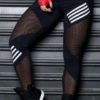 Lovely Casual Patchwork Hollow-out Black Leggings 3