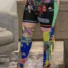 Lovely Chic Print Multicolor Pants 3