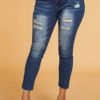 Lovely Chic Broken Holes Blue Jeans 3