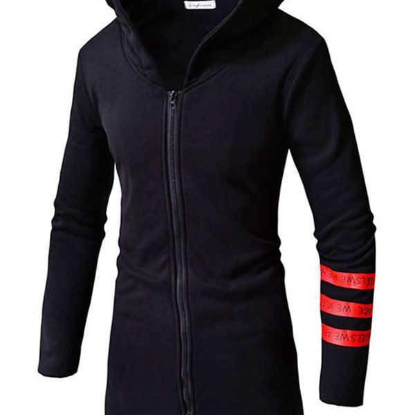 Lovely Casual Patchwork Black Hoodie 2