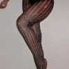 Lovely Sexy Striped Black Bodystocking 3