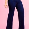 Lovely Chic Button Design Blue Jeans 3