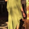 Lovely Casual Loose Yellow Maxi Dress 3