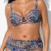 Lovely Chi Hollow-out Print Multicolor Plus Size Two-piece Swimsuit 3