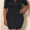 Lovely Casual Hollow-out Black Knee Length Plus Size Dress 3