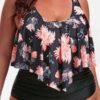 Lovely Casual Print Croci Plus Size Two-piece Swimsuit 3