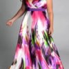 Lovely Casual Print Multicolor Maxi Plus Size Dress 3