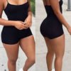 Lovely Casual Skinny Black One-piece Romper 3