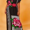 Lovely Casual Print Black Maxi Plus Size Dress 3