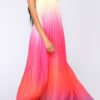 Lovely Leisure Print Pink Maxi Dress 3