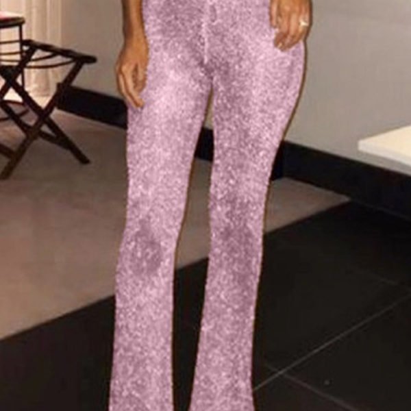 Lovely Casual Loose Pink Pants 2