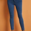 Lovely Casual Basic Skinny Blue Jeans 3