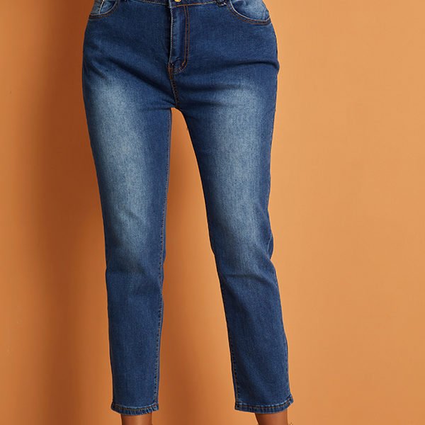 Lovely Casual Basic Blue Jeans 2