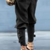 Lovely Casual Loose Black Pants 3