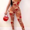 Lovely Trendy Hollow-out Red One-piece Jumpsuit 3