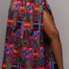 Lovely Bohemian Print High Slit Multicolor Skirt 3