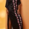 Lovely Casual Print Black Maxi Plus Size Dress 3