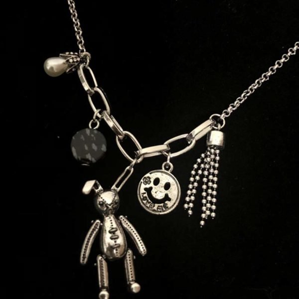 Lovely Trendy Cartoon Silver Necklace 2