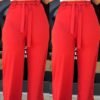 Lovely Leisure Loose Red Pants 3