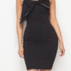 Lovely Chic Knot Black Mini Dress 3