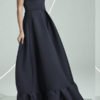 Lovely Trendy Patchwork Black Maxi Dress 3
