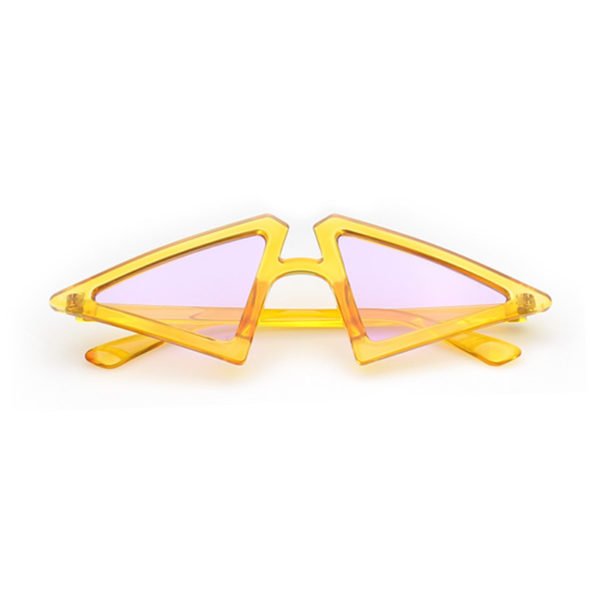 Lovely Stylish Triangle Yellow Sunglasses 2